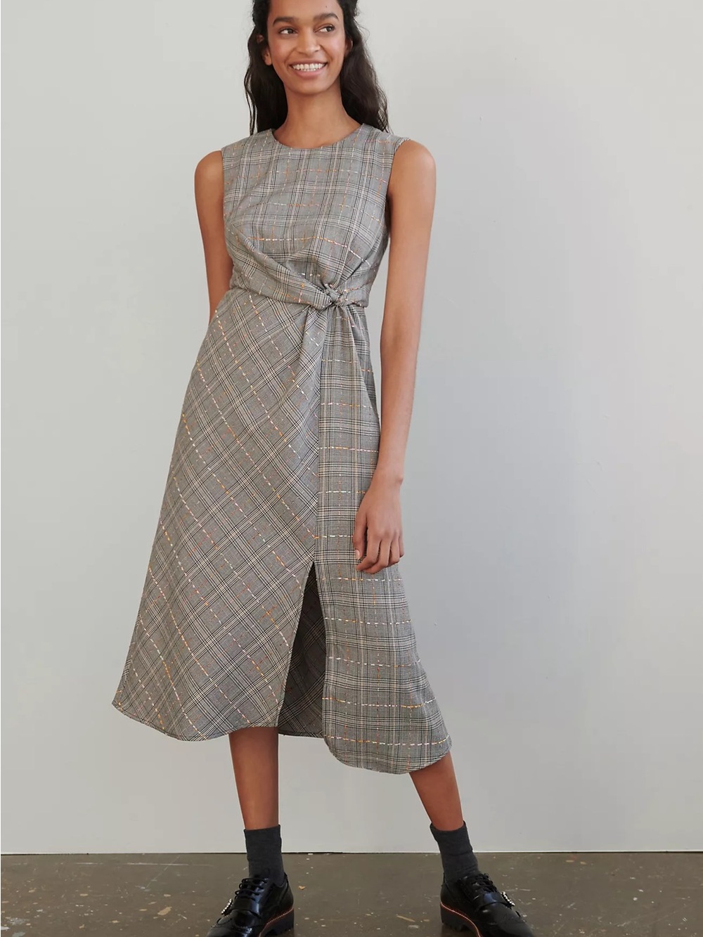Maeve Reese Plaid Maxi Dress Academia Preppy Size 2